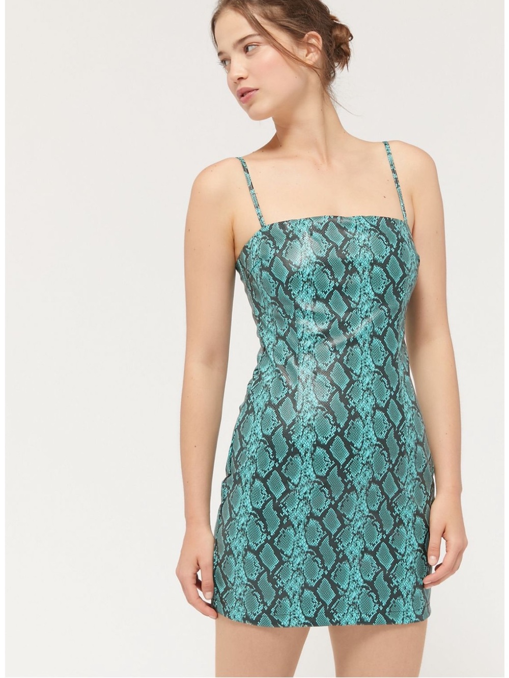 Tiger Mist Viper Snake Print Mini Dress, size Medium